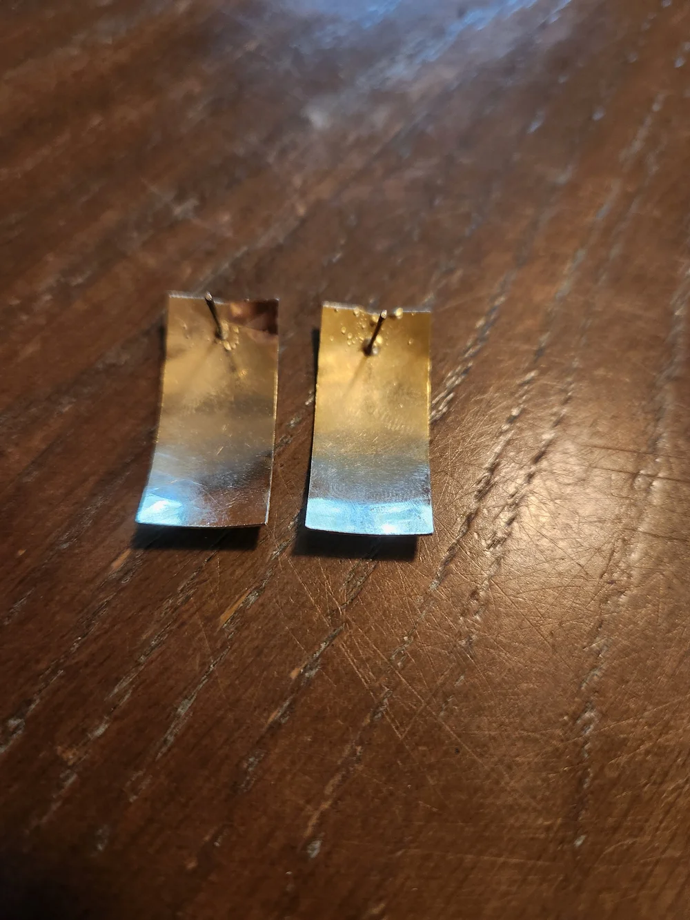 Gold-Tone Textured  Earrings